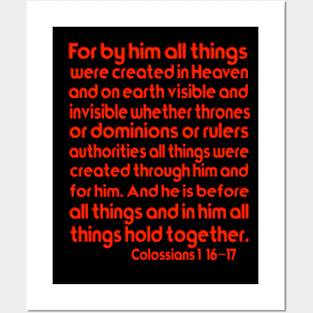 In him all things were made Posters and Art